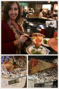 calories in thin crust pizza
