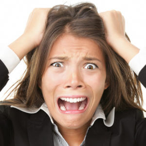 stressed woman
