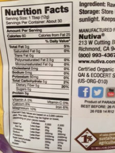 chia label