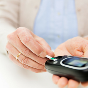 checking blood sugar