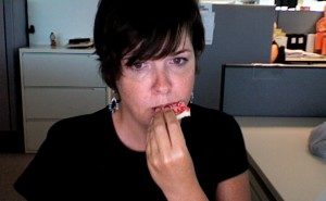 nighttime eating cookies