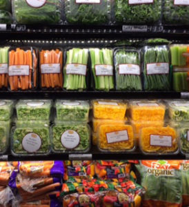 cut up veggies