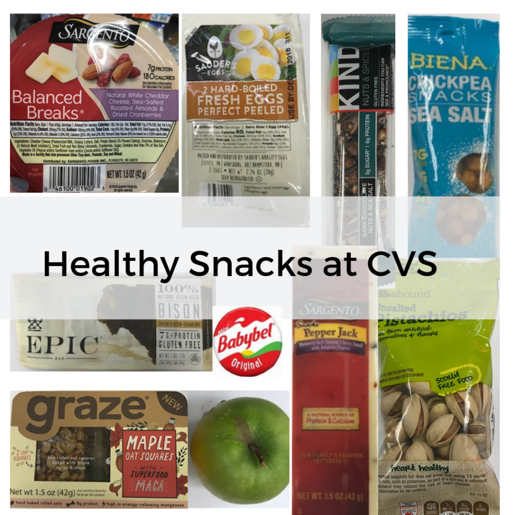 Healthy snacks at CVS and Duane Reade