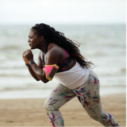 black woman running 